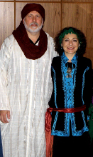Al 'Azifoon performing at a Moroccan-themed dinner